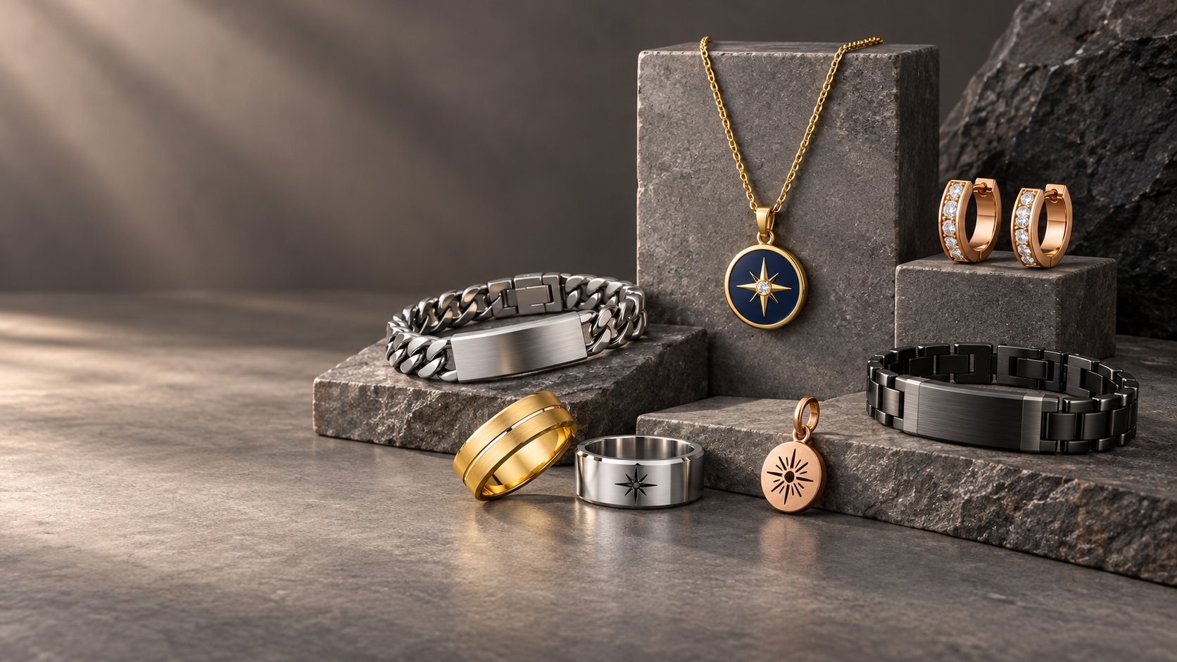 Custom stainless steel anklets by KUBO Jewelry